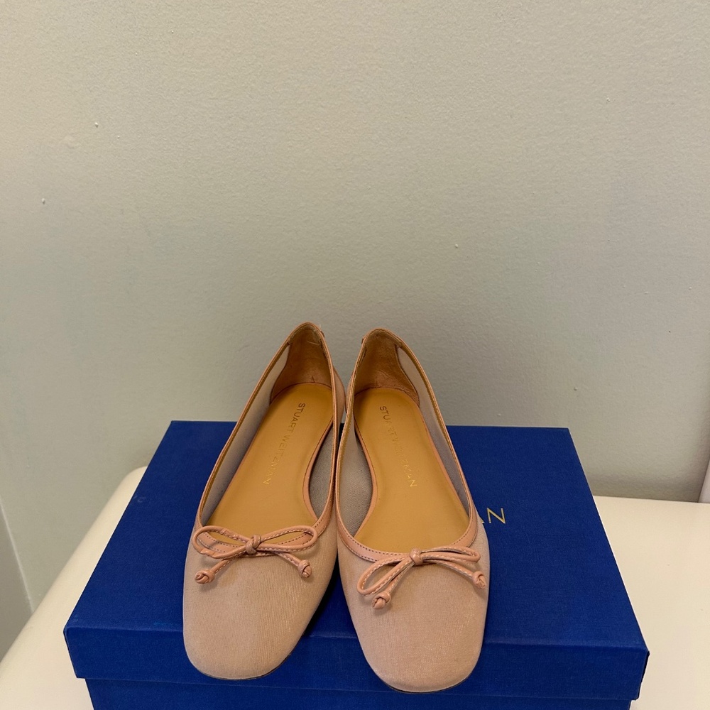 New Stuart Weitzman Women’s Arabella Mesh Ballet Flat US 6.5 B NIB - Picture 5 of 16